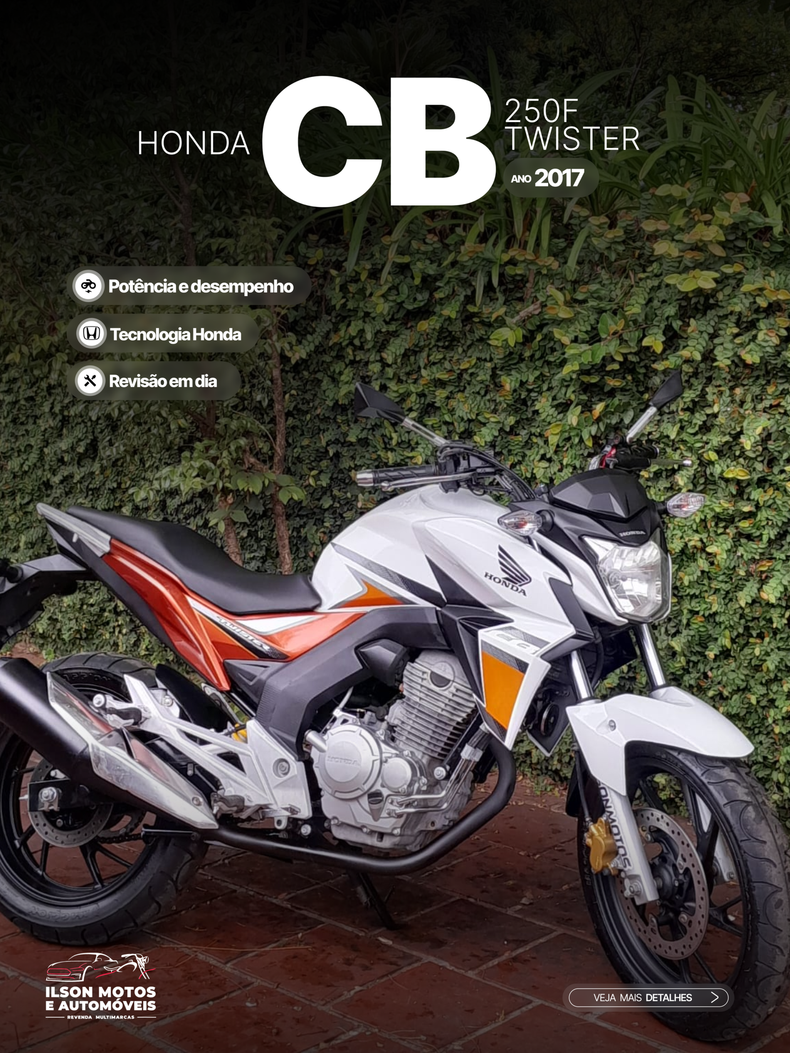 HONDA/CB250F TWISTER ANO 2017