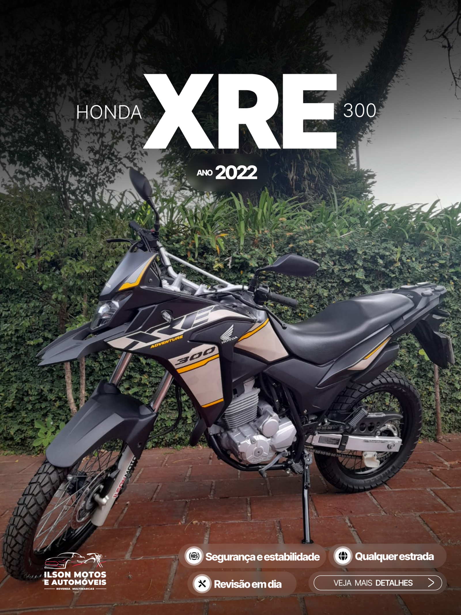 HONDA/XRE 300 ABS ANO 2022