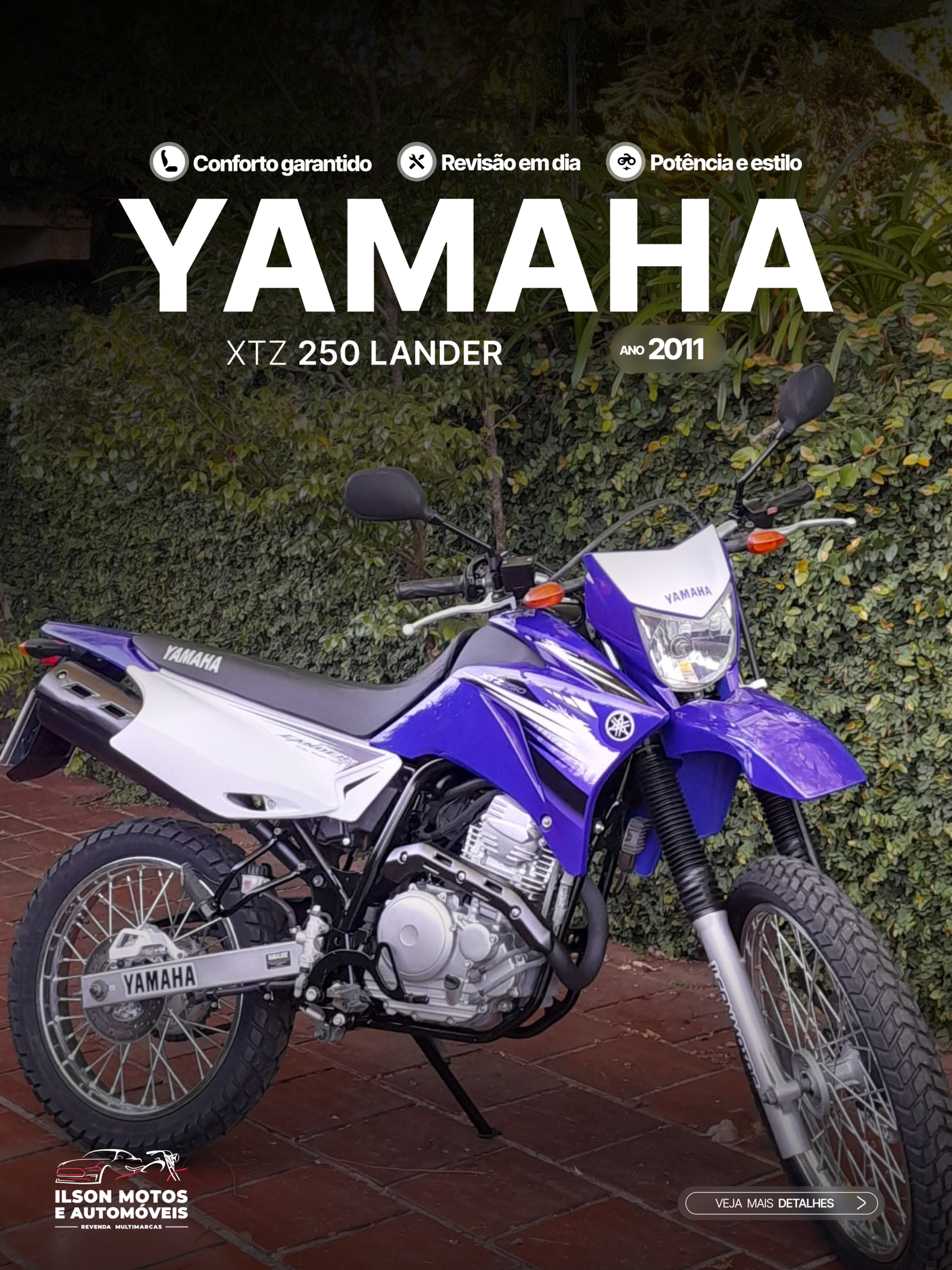 YAMAHA/LANDER XTZ250 ANO 2011