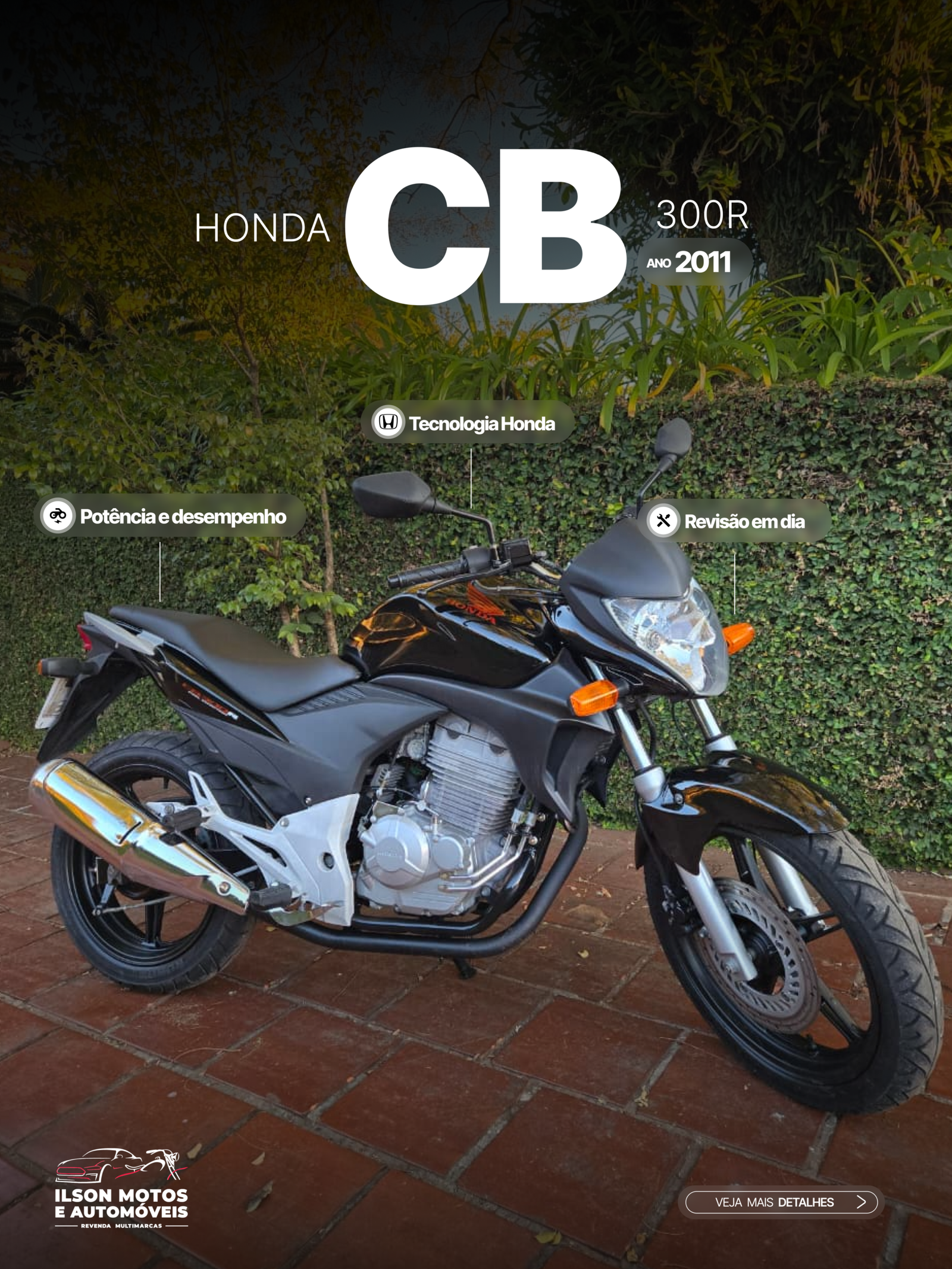 HONDA/CB 300R ANO 2011