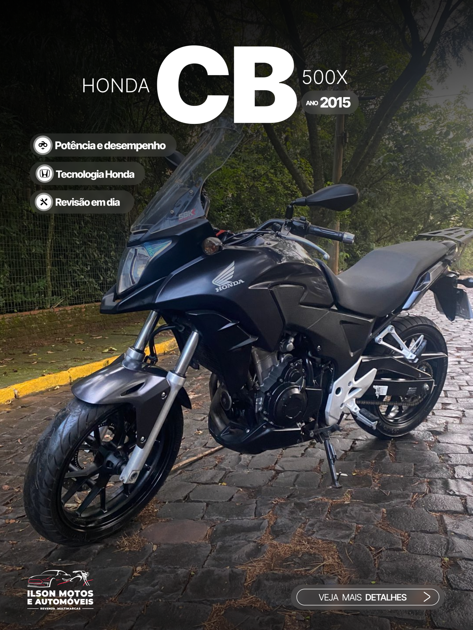 HONDA/CB 500X ANO 2015