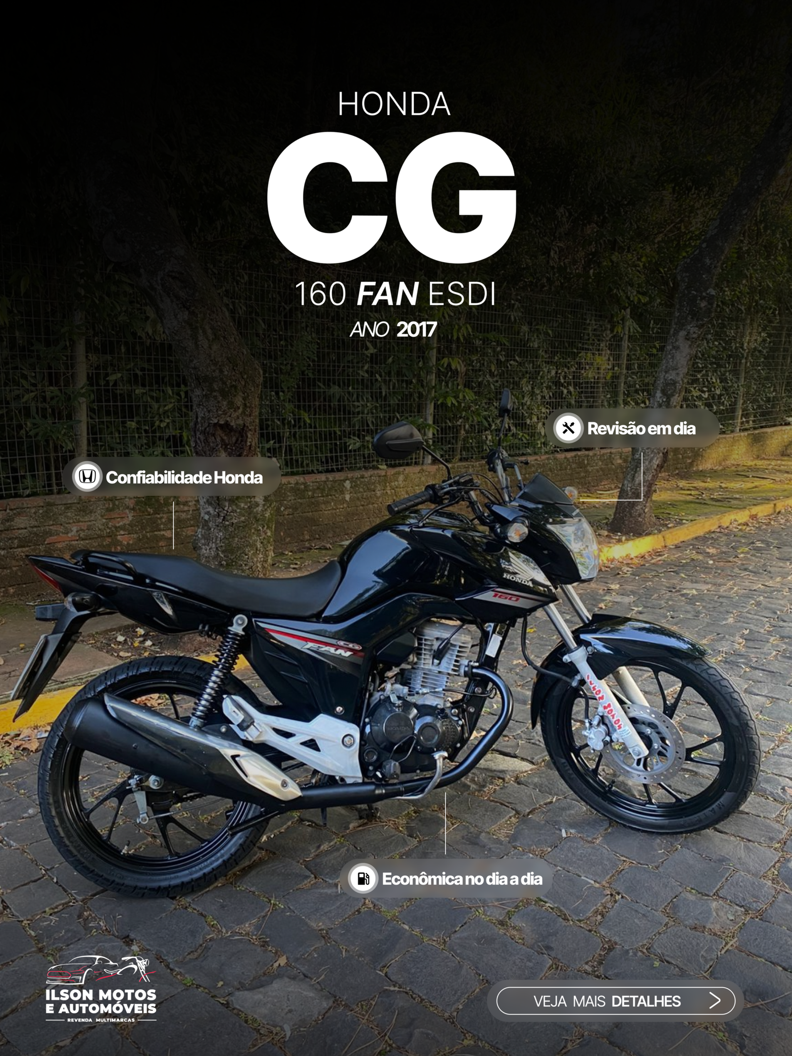 HONDA/CG 160 FAN ESDI ANO 2017