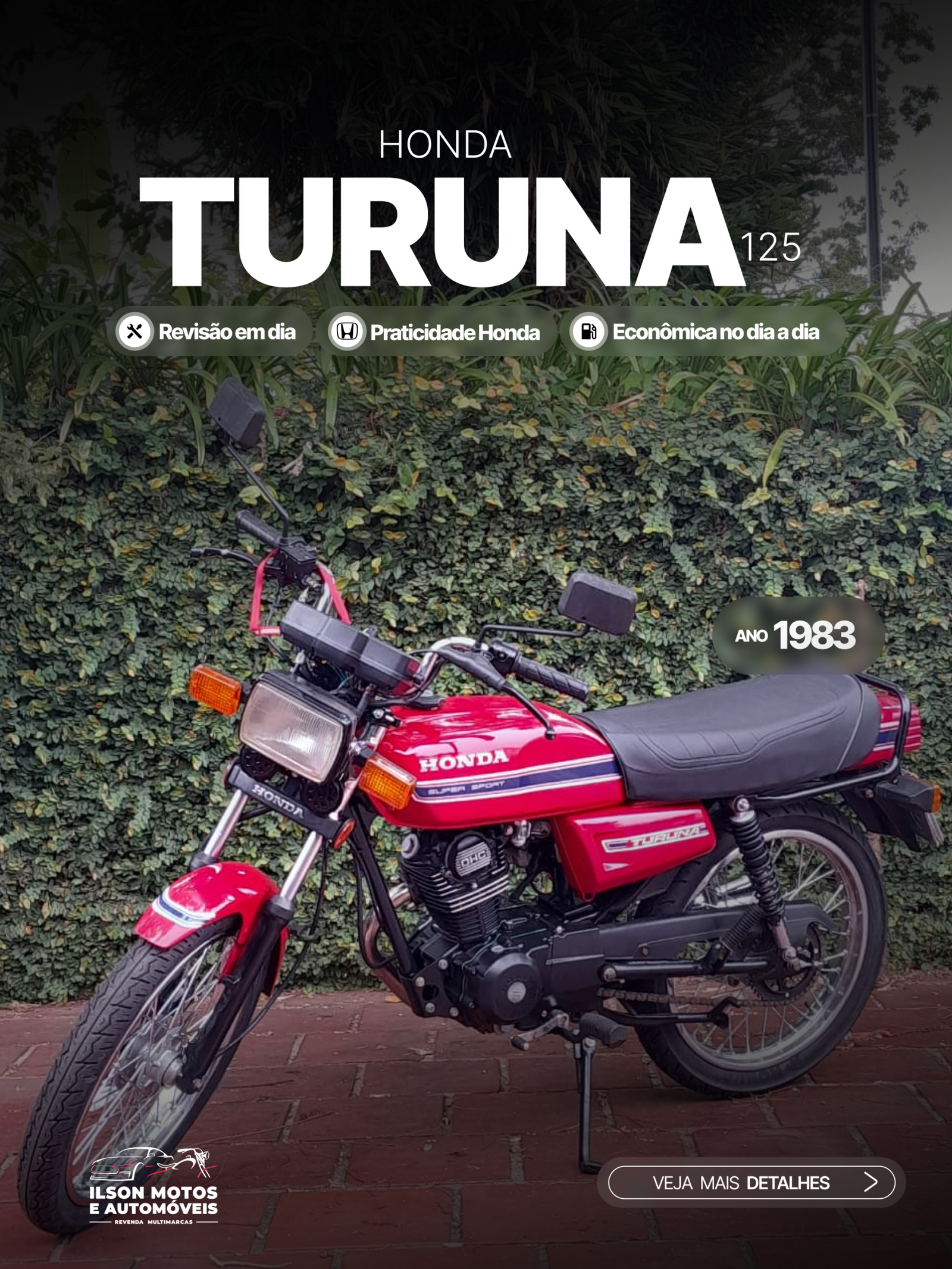 HONDA/TURUNA 125 ANO 1983