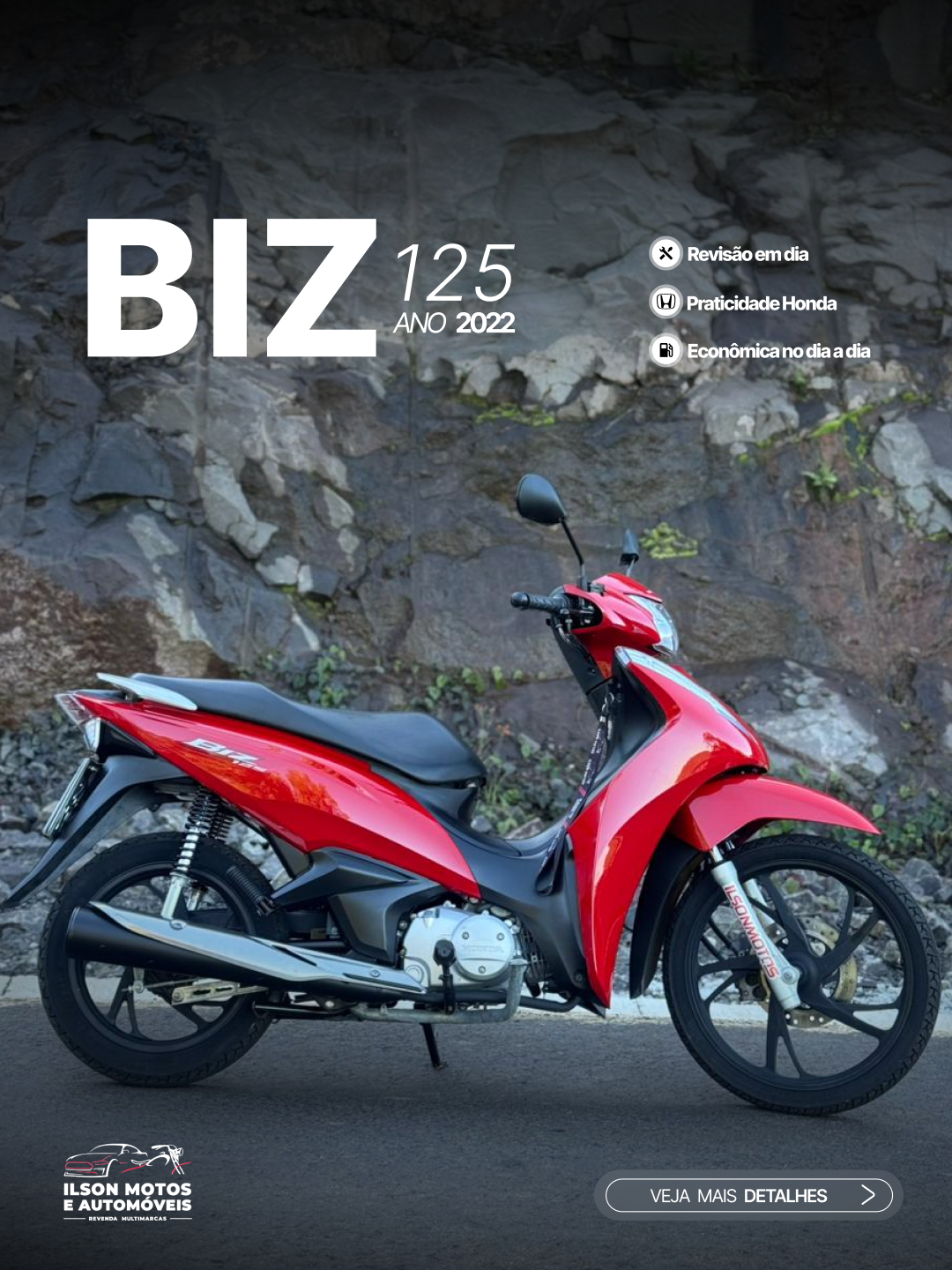 HONDA/BIZ 125 ANO 2022