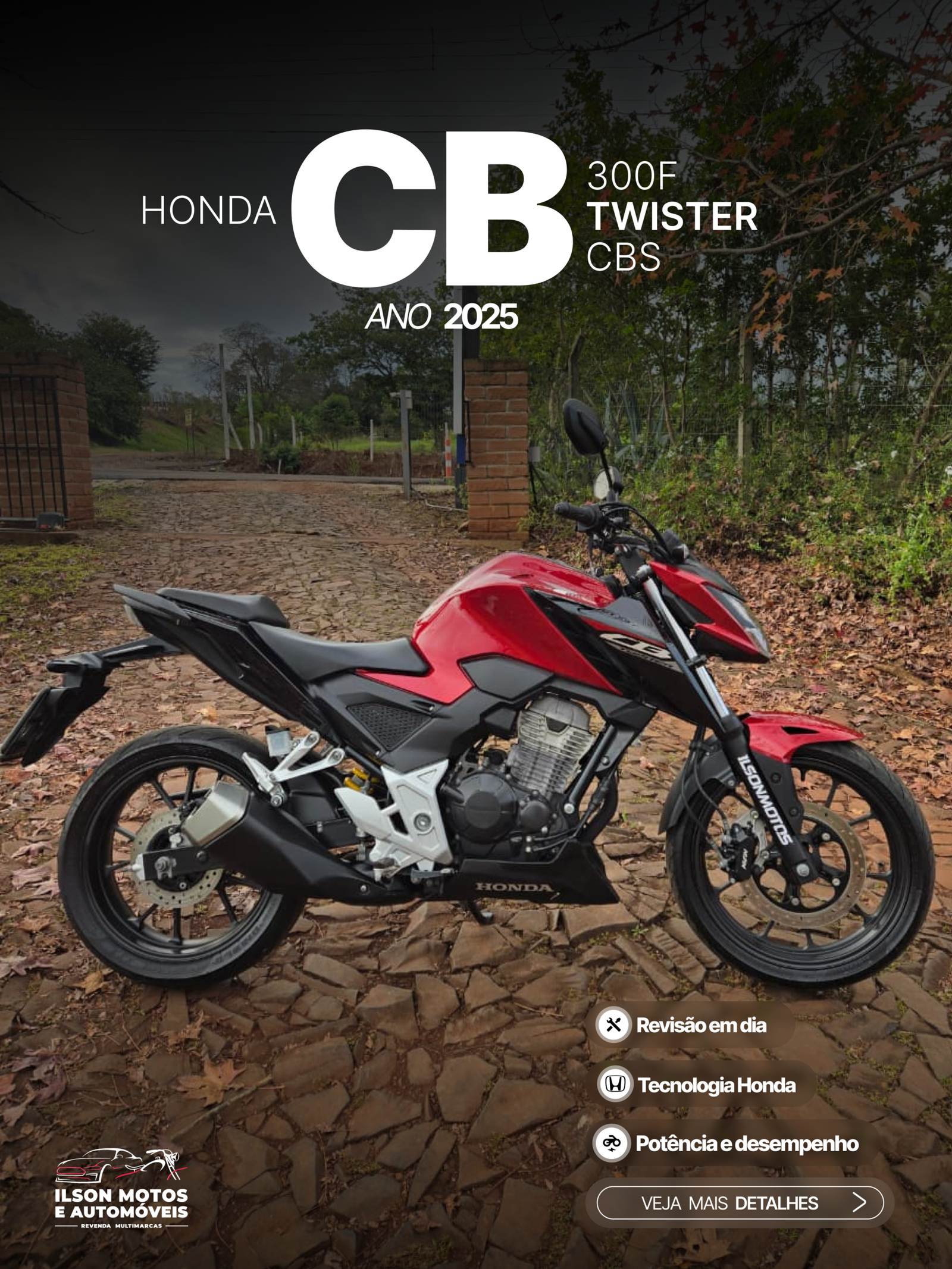 HONDA/CB300F TWISTER CBS ANO 2025