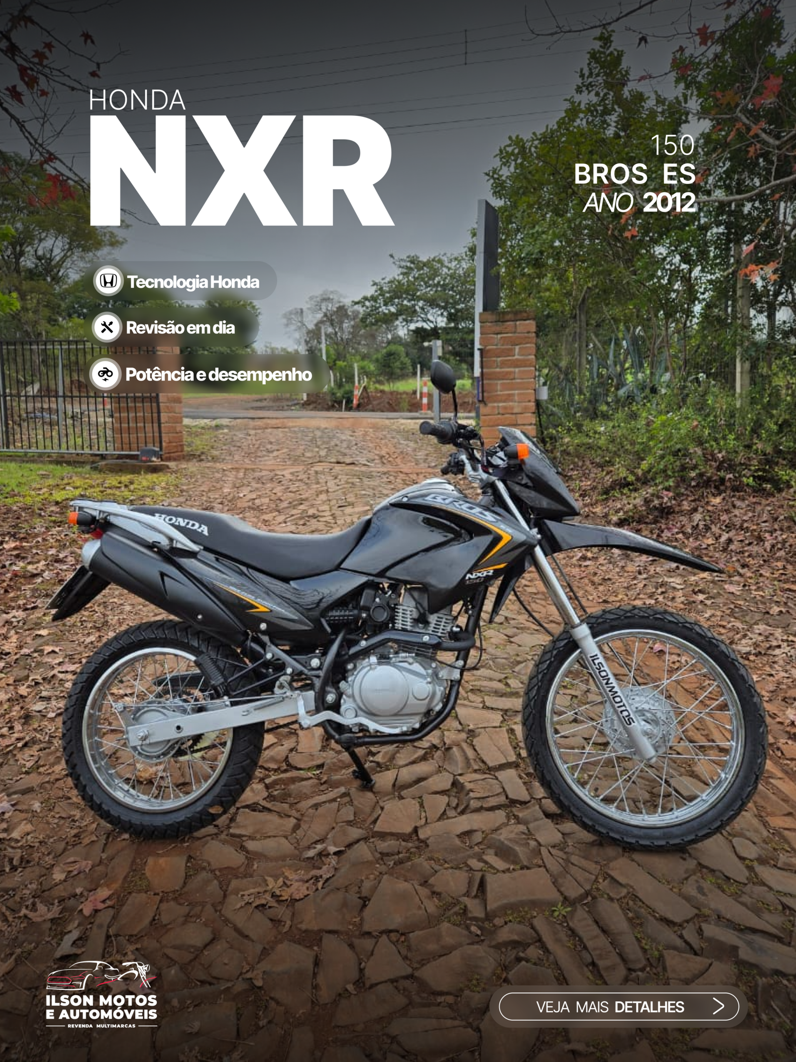 HONDA/NXR150 BROS ES ANO 2012