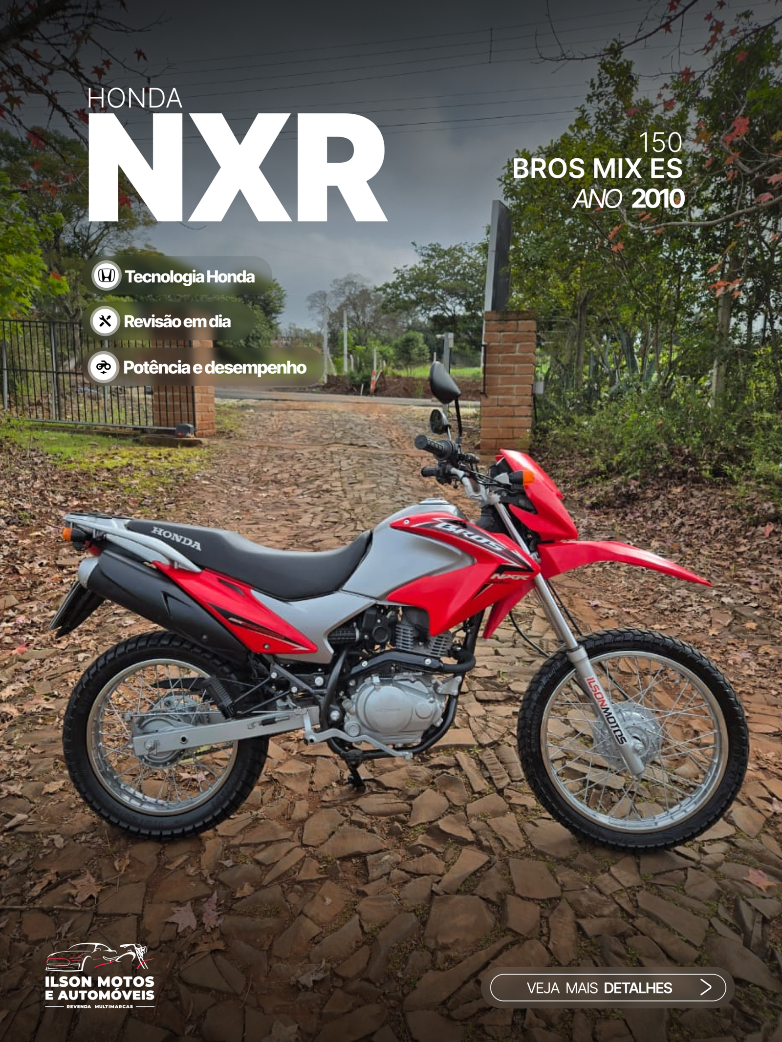 HONDA/NXR150 BROS MIX ES ANO 2010