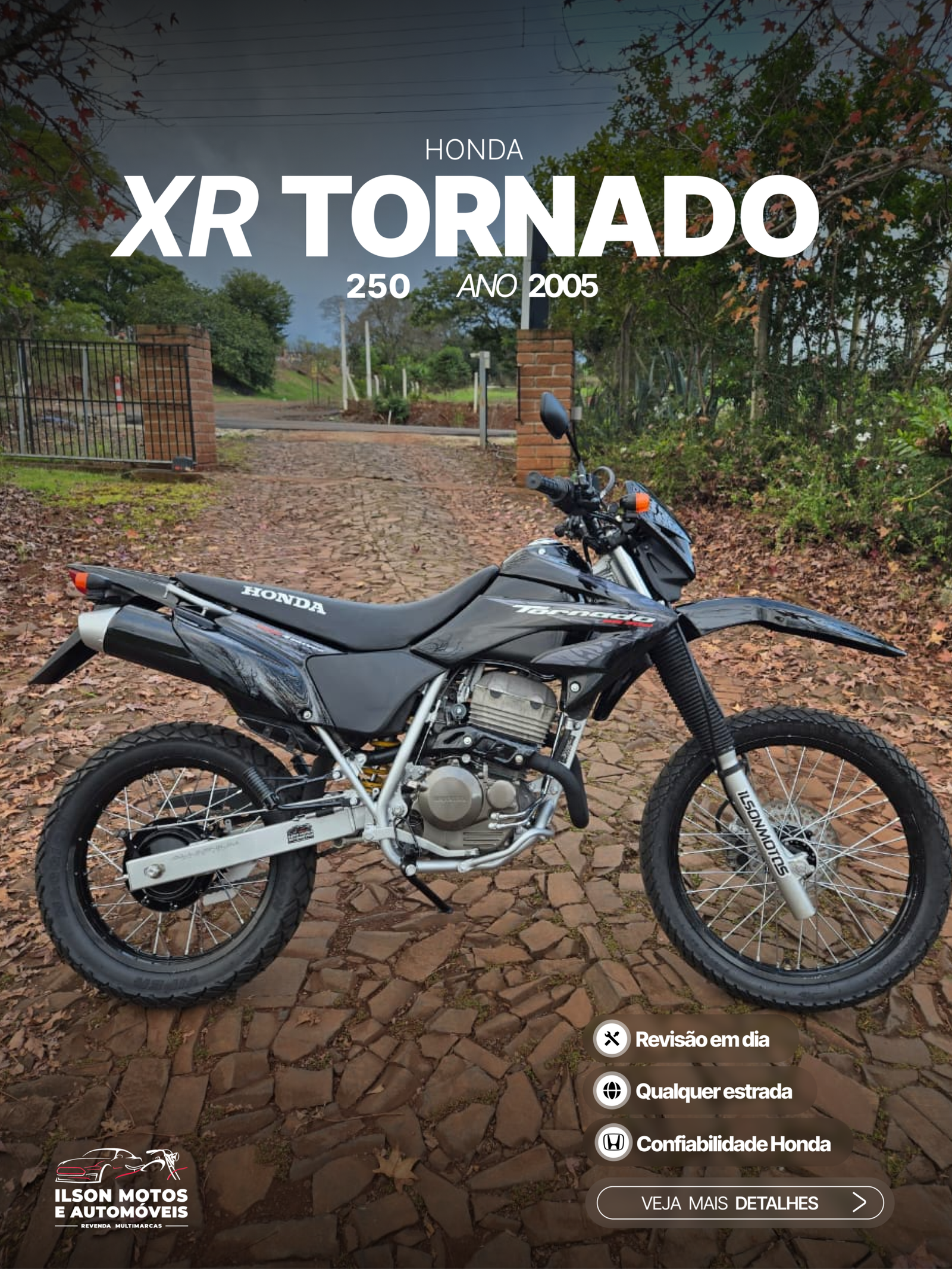 HONDA/XR 250 TORNADO ANO 2005