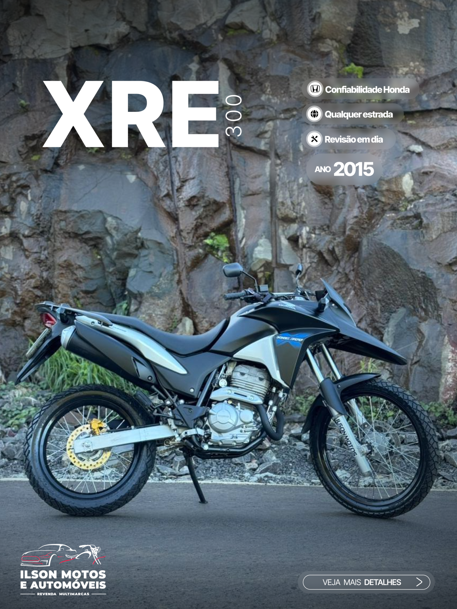 HONDA/XRE 300 ANO 2015