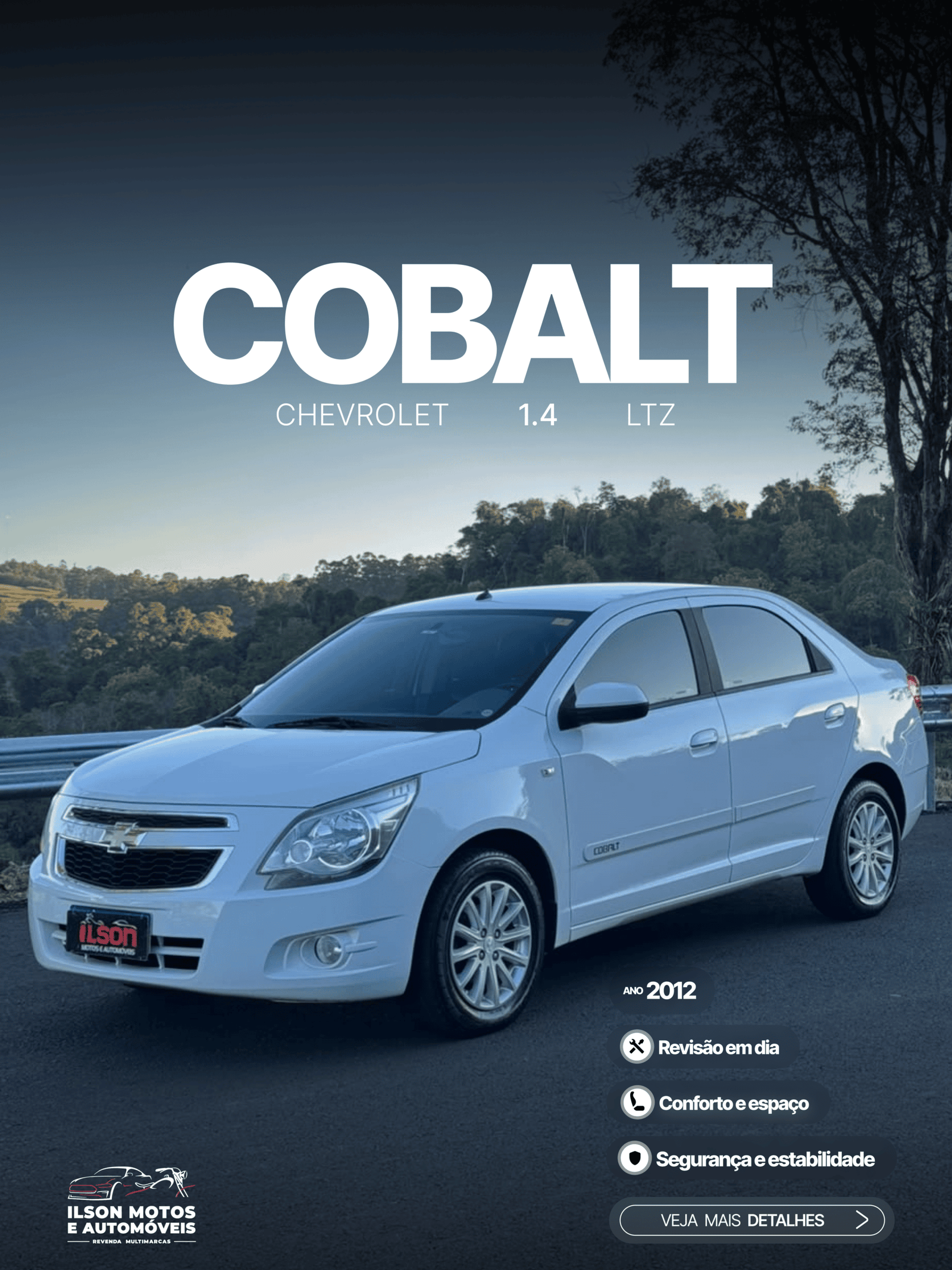 CHEVROLET/COBALT 1.4 LTZ ANO 2012