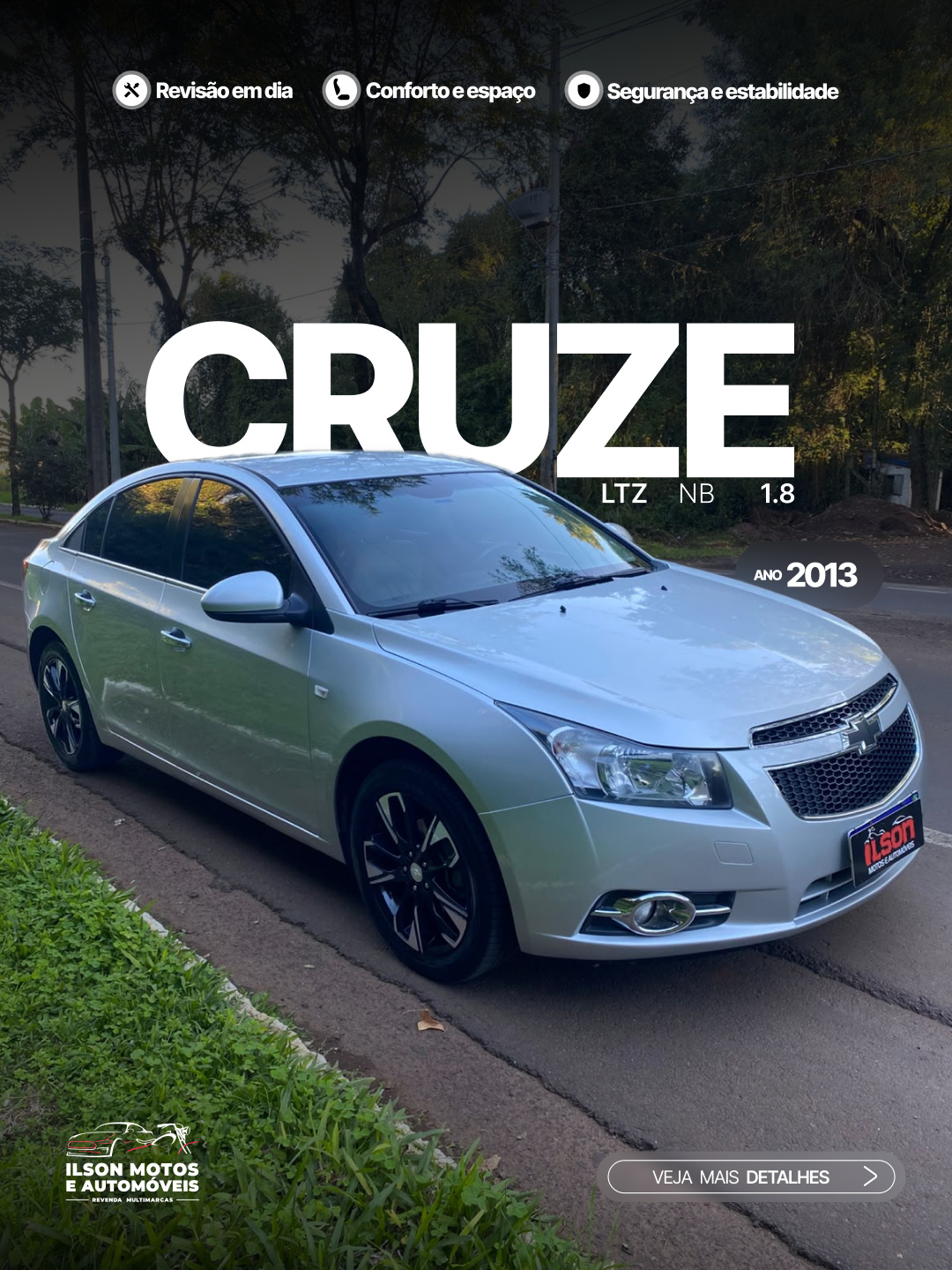 CHEVROLET/CRUZE LTZ NB 1.8 ANO 2013