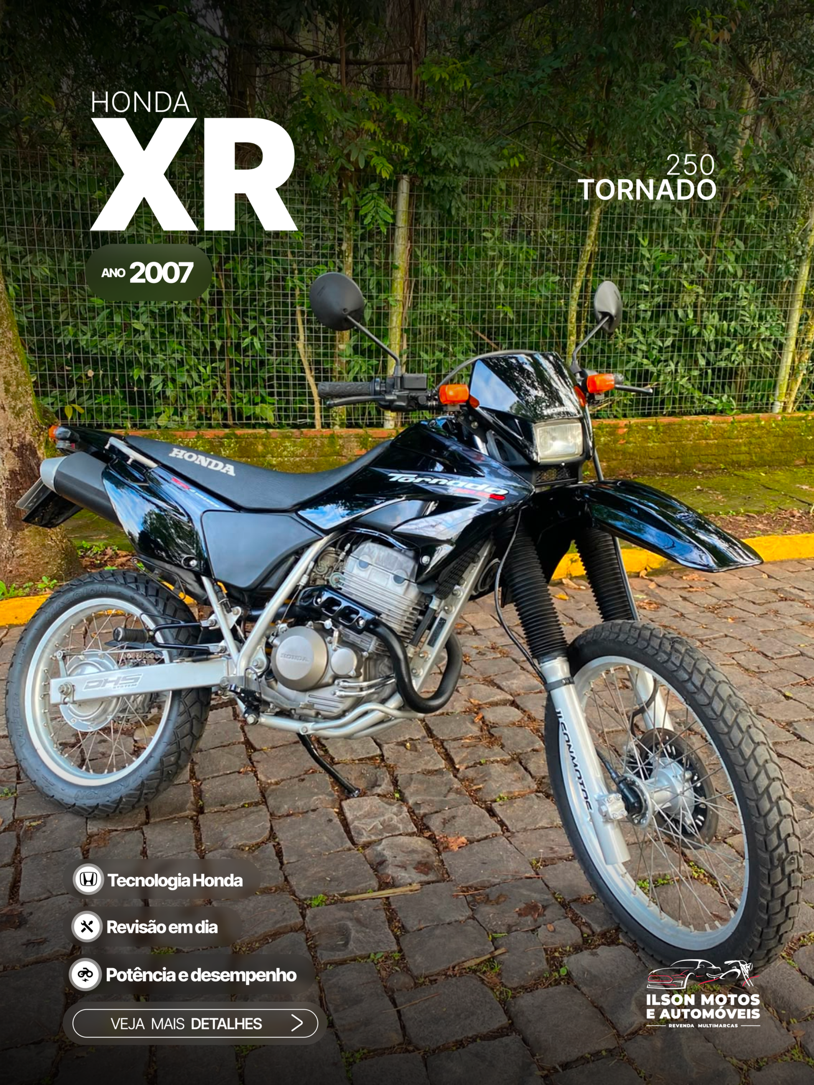 HONDA/XR 250 TORNADO ANO 2007