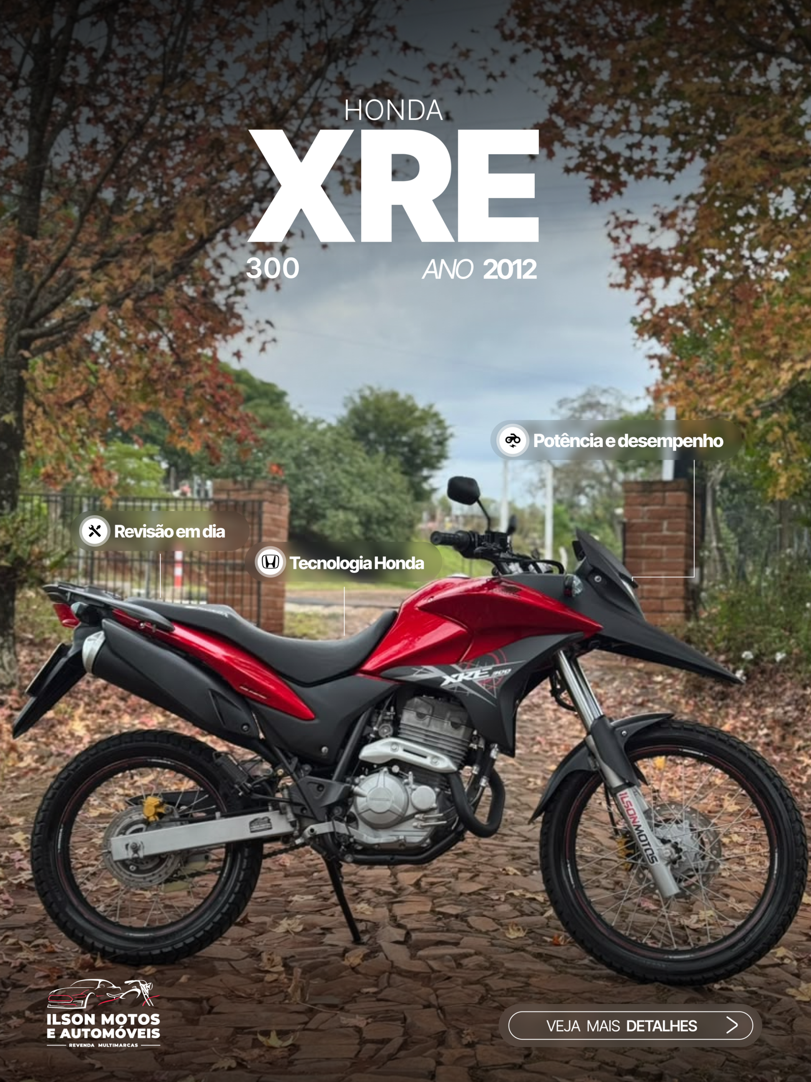 HONDA/XRE 300 ANO 2012