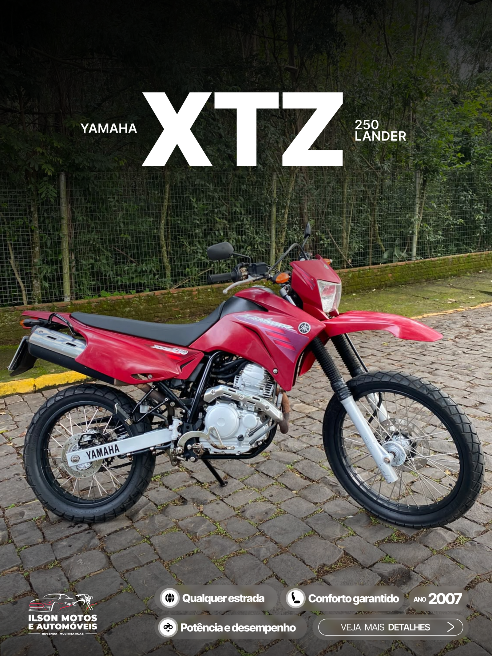 YAMAHA/XTZ 250 LANDER ANO 2007